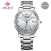 Julius Brand Stainless Steel Watch Ultra Thin 8mm Men 30M Waterproof Wristwatch Auto Date Limited Edition Whatch Montre JAL-0402859