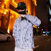 Hot Style Men's Jackets Mens Winter Jacket Fashion Style Reflective Hooded Coat Sportkläder Asiatisk storlek