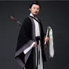 Etniska kläder Hanfu Man Cotton Linen Taoist Priest Outfit Mahdao Monastery Theatre Group Utför kostym Ancient China Hanfu Kläder