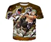 Tela de malla transpirable UNA PIEZA Comic Series 3d Camiseta Luffy Camiseta Mujeres Hombres Niños Niños UNA PIEZA Camiseta de dibujos animados