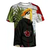 Moda Outdoor 3D T Shirt Męska Damska Tshirt Anime Krótki Rękaw Tees O-Neck Tops Cartoontshirt 122.1 Nowy