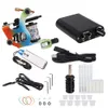 Beginner Tattoo Machine Kit Set 1 Coils Guns Zwart Pigment Sets Power Tattoo Grips Kits Permanente Make-up Tattoo Tools5851105