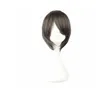 Justerbar Välj färg och stil CM Kort syntetiskt rakljus Lila Cosplay Kostym peruk 100% hög temperaturfiber hår peruk