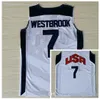 National Team Basketball Shirt 2012 Team USA Jersey 5 Kevin Durant 12 James Harden 7 Russell Westbrook Chris Paul 13 Deron Williams Carmelo Anthony American