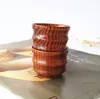 Tazza di legno primitiva tazza di onda fatta a mano bicchieri caffè naturale puro tazze da cucina accessori per la casa regalo per ufficio SN2710