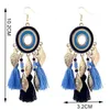 designer earrings Tassel chandelier earrings jewelry fashion women bohemia leaf tassels long dangle Trendy Ethnic Bohemian earings