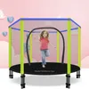 Trampoliner uppgradering 55 tums vikbar trampolin med varm filt, fitnessäkerhetskåp Net Spring Pad