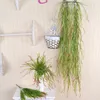 4pcs 1.2m人工花緑の植物角葉のつるブドウの三日月草プラスチックラタンハンギングウォールウェディングデコレーションホームフェイクグラス