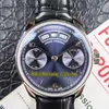 DMF V2アップグレードバージョンPORTUGIESER PISA 503502ブラックダイヤルパワーリザーブ52850自動メカニカルメンズウォッチ銀色のケースレース217T