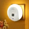 BRELONG XC - 016 2 Porty USB Ładowarka / Light-Sensor Night Light