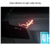 Araba Yansıtıcı Sticker Güvenlik Uyarı Işareti Yansıtıcı Bant Oto Dış Aksesuarları Gecko Yansıtıcı Şerit Işık Reflektör