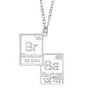 Vintage sieraden breaking bad ketting chemisch symbool br ba hanger broers paar ketting cadeau