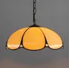 Tiffany Pendant Lights Baroque Stained Glass Art Hanging Light Fixture Bedroom Bar Corridor Balcony LED Pendant Lamp