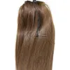 Rak human hästsvans 120g # 1b # 4 # 6 Virgin mänsklig Horsetail 16 "till 24" Drawstry Clip i ponytails VMAe Hair