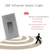 Led Footlight Embedded Corner Lamp 85-260V Indoor Step Stair Lights Recessed led night light with Sensor Wall Sconce Lighting