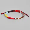 New Multi Color Tibetan Buddhist Knot Bracelets Good Lucky Red Rope Charm Braided Bracelets For Women Men