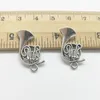 100 Stück Horn Antik Silber Charms Anhänger Schmuck DIY Halskette Armband Ohrringe Zubehör 23x16mm Anpassen Generation Lieferung