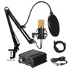 BM 700 Kondenser Mikrofon, Phantom Güç Şok geçirmez Montaj Pop Filtresi O Studio O için Bilgisayar Mikrofonu NB35 MIC Stand2715371