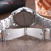 Longbo Watch Relogio Masculino luksusowa marka pełna stal nierdzewna analogowa data kwarcowa zegarek biznesowy mężczyźni kobiety Watch 8266U