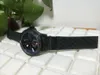 Klasyczny styl Super Quality Un Men zegarek 45 mm czarna tarcza Luminous Auto Data Backside Transparent Full Black Stal Case Mechaniczne automatyczne zegarki męskie