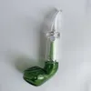 Nyaste Design Cigarett Glas Vattenrör Rök Tillbehör Bubblers Tobak Färgat Bälte Rör för rökning 6 tum i lager