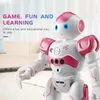 Fjärrkontroll Robot Brain Development Educational Toys Intelligent Singing Dancing Boys and Girls Barn Electric Interactive Toys R2