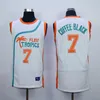 Flint Tropical Semi Professional Basketball Film #33 Jackie Moon Jersey Shirt Grüne Weiß billig 11 Monix 7 Kaffee Schwarze Trikots