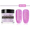 7 stuk/partij 10g Dompelnagelsysteem Natuurlijk Droog Paars Roze Kleurrijke Shimmer Nail Art Glitter Manicure Design