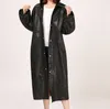 EVA adulto capa de chuva reutilizável impermeável transparente equitação Poncho Cloaks