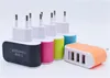 5V 3.1A LED Adapter 3 USB Wall Chargers US EU Plug Travel Convenient Power Adaptor with triple USB Ports For Samsung S8 S9 HTC