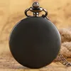 Steampunk Bronze Black & White Quartz Pocket Watch Cool Darth Vader's Shield Shape Design Watches with Necklace Chain for Boy