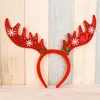 Décorations de Noël Belles Paillettes Bandeaux Décoration Antlers Oreille Handband DIY Home Party Decor Fournitures Enfants Gifts1