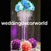 Flash acrylique clair fleur support route plomb décoration mariage pièce maîtresse lustre pour fête événement décoration de la maison 236