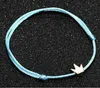 20 unids/lote, pulseras simples de pareja de corona de la suerte para mujer y hombre, hilo ajustable, pulsera de cuerda roja, regalos para mamá, mejor amiga