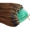 Micro Loops Natural Black Color Body Wave Micro Loop Human Hair Extensions 200Gr Brazilian Ring Hair 200s