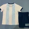 Argentina 2019 Copa América Equipo de casa Conjunto de fútbol Jersey 10 Camiseta de fútbol MESSI Camiseta de pantalón corto AGUERO Dybala maillot de foot HIGUAIN ICARDI