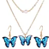 butterfly jewelry sets