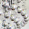 Freeshipping 20 pçs / lote Qualidade superior 40mm Clear Crystal Faceted Ball para candelabro Penant (Free Jump Anéis) Fenghui Ball Home Decoration