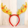 Décorations de Noël Belles Paillettes Bandeaux Décoration Antlers Oreille Handband DIY Home Party Decor Fournitures Enfants Gifts1