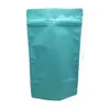 50st 12x20cm Matt Färgglada Aluminiumfolie Sticka upp dragkedja Lås Förpackningspåse MyLar Folie Pulver Torka Blomma Förvaring Pouch Retail Pack Bag