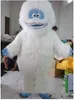 2019 Wysokiej Jakości White Snow Monster Maskotki Kostium Dorosły Obrzydliwy Snowman Monster Mascotte Outfit Suit Fancy Dress