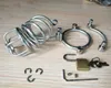 Geräte männliche Schlossjagd Käfige Stahl BDSM Bondage Gear Schwanz Edelstahl Penis Mann CBT Permanent und Schraube Neueste Design6498254