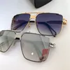 Top men glasses THE DAWM design sunglasses square K gold hollow frame high-end top quality outdoor uv400 eyewear205T