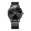 DOM New Fashion Men Watches Week Quartz Wristwatches 30M Waterproof Luminous Sport Leather Band Watches Men M-1273BL-7M