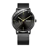 Dom New Fashion Men Watches Week Quartz armbandsur 30m vattentät lysande sportläderband Watches Men M1273BL7M2454016