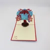 Laser Cut Love Heart 3D Pop Up Carte De Voeux Carte Postale Invitations De Mariage Saint Valentin Festive Party Supplies