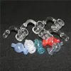 Hot Selling 25mm XL afgeschuinde rand Quartz Banger Carb Cap 4mm Clear Bottom Bucket 14mm Male voor DAB RIG