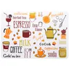 Creative Cartoon Simple Placemat Waterdichte Hittebestendige Plastic Eettafel Matten Pads Drinken Wijn Place Mat voor Restaurant Coffee Shop