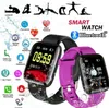 116 Plus Reloj inteligente Pulseras Rastreador de ejercicios Ritmo cardíaco Contador de pasos Monitor de actividad Pulsera PK 115 PLUS para teléfono iPhone Android