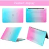 computer accessories laptop case colours rainbow protective shell for mac book macbook Pro Retina air 11 13 notebook sleeve pink b260b